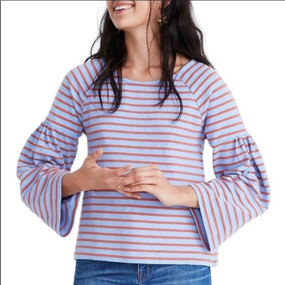 Madewell bell sleeved top / long sleeve